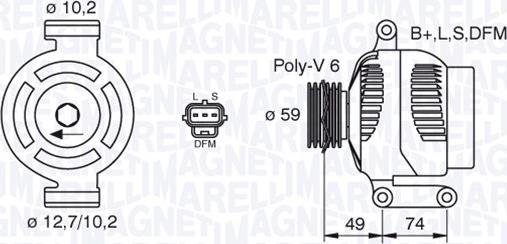 Magneti Marelli 063380004010 - Ģenerators adetalas.lv