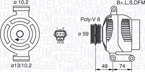 Magneti Marelli 063380005010 - Ģenerators adetalas.lv