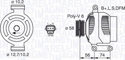 Magneti Marelli 063380006010 - Ģenerators adetalas.lv