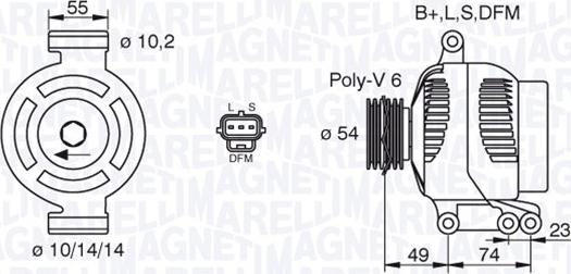 Magneti Marelli 063380001010 - Ģenerators adetalas.lv