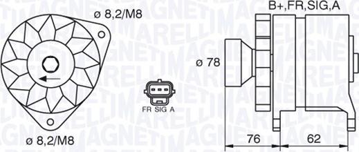 Magneti Marelli 063380010010 - Ģenerators adetalas.lv