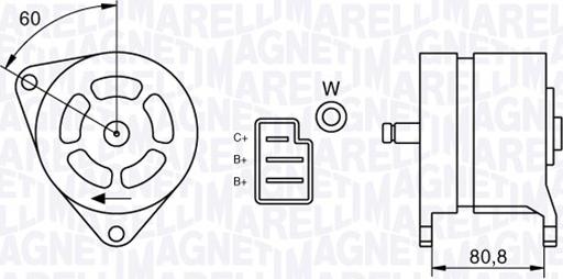 Magneti Marelli 063324199010 - Ģenerators adetalas.lv