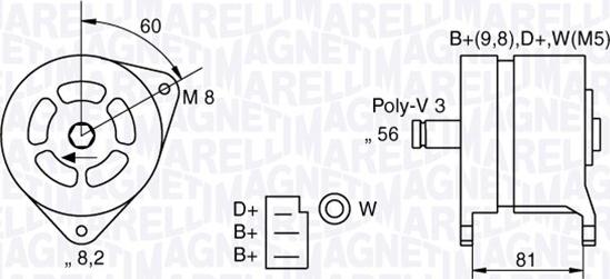 Magneti Marelli 063324145010 - Ģenerators adetalas.lv