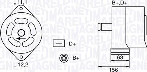 Magneti Marelli 063320025010 - Ģenerators adetalas.lv