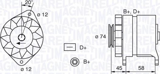 Magneti Marelli 063321409010 - Ģenerators adetalas.lv