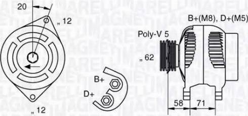 Magneti Marelli 063321485010 - Ģenerators adetalas.lv