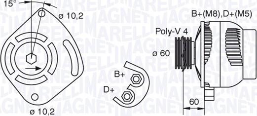 Magneti Marelli 063321604010 - Ģenerators adetalas.lv