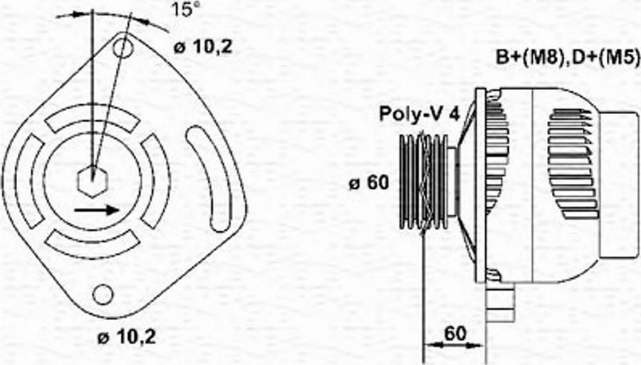 Magneti Marelli 063321605010 - Ģenerators adetalas.lv