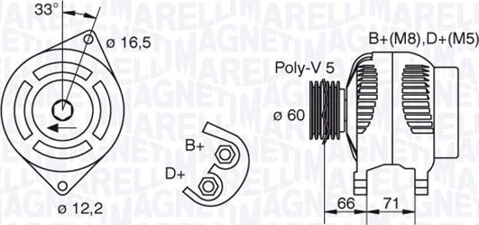 Magneti Marelli 063321606010 - Ģenerators adetalas.lv