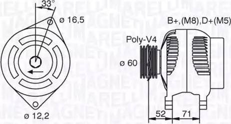 Magneti Marelli 063321608010 - Ģenerators adetalas.lv