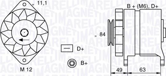 Magneti Marelli 063321044010 - Ģenerators adetalas.lv