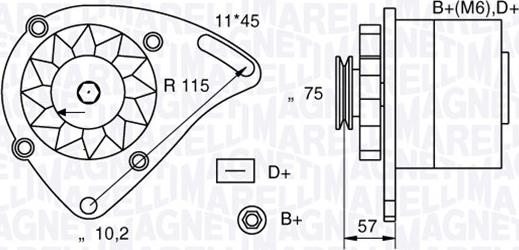 Magneti Marelli 063321067010 - Ģenerators adetalas.lv