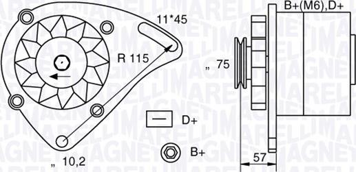 Magneti Marelli 063321000010 - Ģenerators adetalas.lv