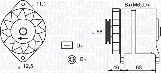 Magneti Marelli 063321021010 - Ģenerators adetalas.lv