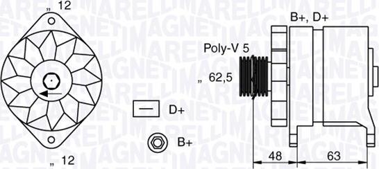 Magneti Marelli 063321191010 - Ģenerators adetalas.lv