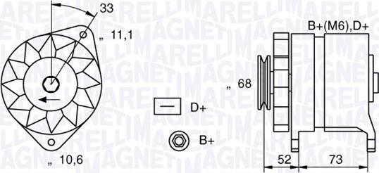 Magneti Marelli 063321154010 - Ģenerators adetalas.lv