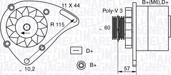 Magneti Marelli 063321173010 - Ģenerators adetalas.lv