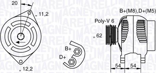 Magneti Marelli 063321800010 - Ģenerators adetalas.lv