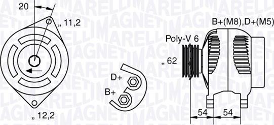 Magneti Marelli 063321803010 - Ģenerators adetalas.lv