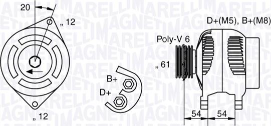 Magneti Marelli 063321826010 - Ģenerators adetalas.lv