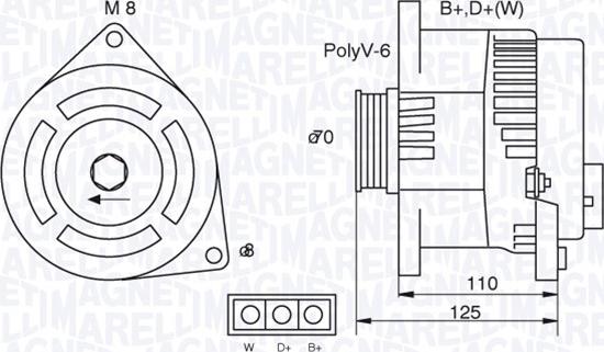 Magneti Marelli 063321346010 - Ģenerators adetalas.lv