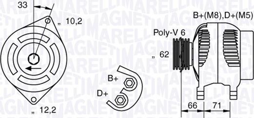 Magneti Marelli 063321332010 - Ģenerators adetalas.lv