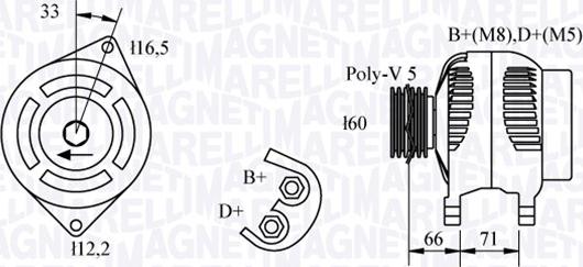 Magneti Marelli 063321328010 - Ģenerators adetalas.lv