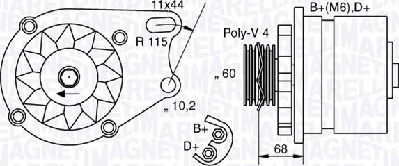 Magneti Marelli 063321747010 - Ģenerators adetalas.lv