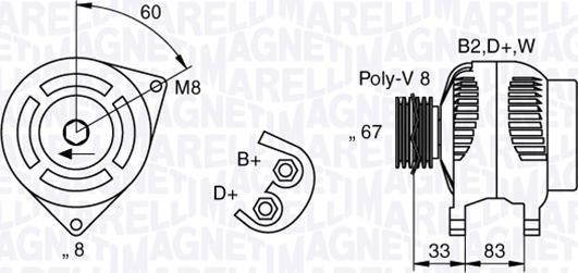 Magneti Marelli 063321753010 - Ģenerators adetalas.lv