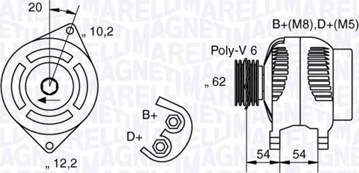 Magneti Marelli 063321729010 - Ģenerators adetalas.lv