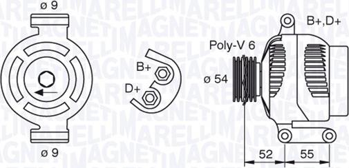 Magneti Marelli 063377493010 - Ģenerators adetalas.lv