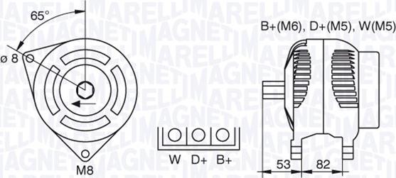 Magneti Marelli 063730018010 - Ģenerators adetalas.lv