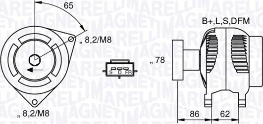 Magneti Marelli 063730011010 - Ģenerators adetalas.lv