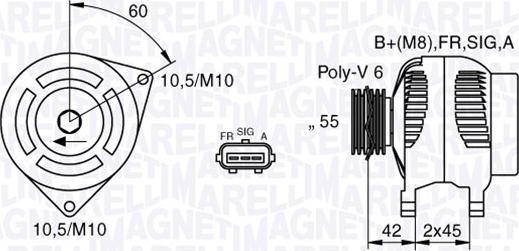 Magneti Marelli 063377416010 - Ģenerators adetalas.lv