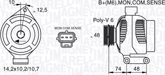 Magneti Marelli 063377410010 - Ģenerators adetalas.lv