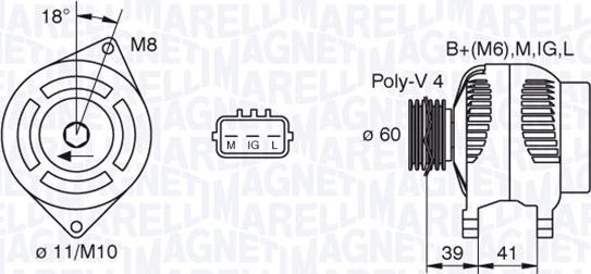 Magneti Marelli 063377438010 - Ģenerators adetalas.lv