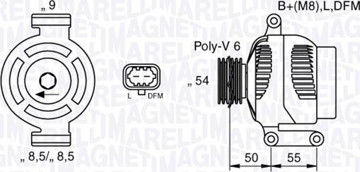 Magneti Marelli 063377425010 - Ģenerators adetalas.lv