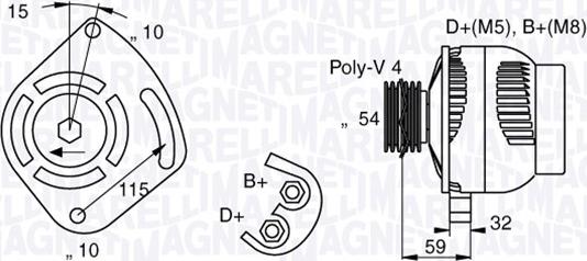 Magneti Marelli 063377001010 - Ģenerators adetalas.lv