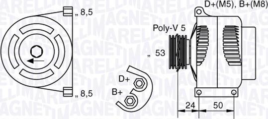 Magneti Marelli 063377002010 - Ģenerators adetalas.lv