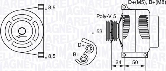 Magneti Marelli 063377010010 - Ģenerators adetalas.lv