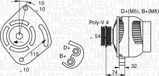 Magneti Marelli 063377011010 - Ģenerators adetalas.lv