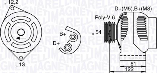 Magneti Marelli 063377018010 - Ģenerators adetalas.lv