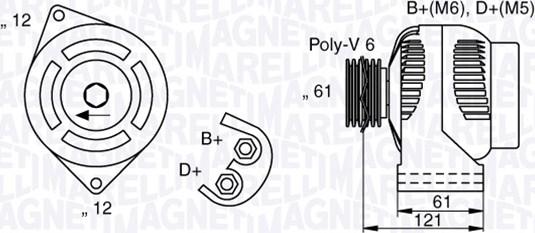 Magneti Marelli 063377017010 - Ģenerators adetalas.lv