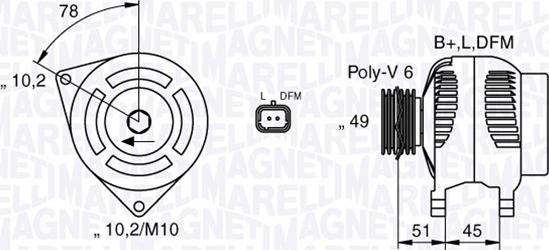 Magneti Marelli 063377301010 - Ģenerators adetalas.lv