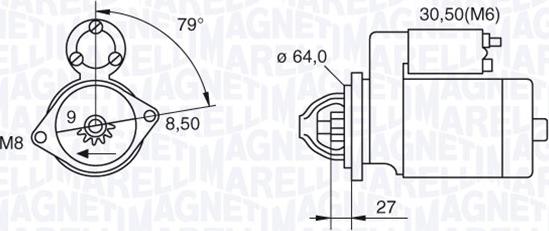 Magneti Marelli 063280045010 - Starteris adetalas.lv