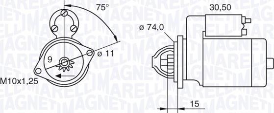 Magneti Marelli 063280054010 - Starteris adetalas.lv