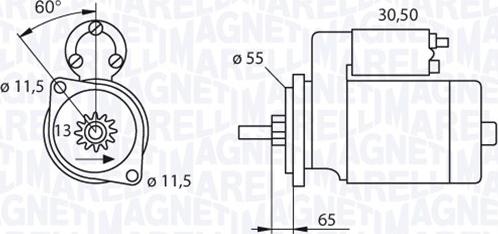 Magneti Marelli 063280050010 - Starteris adetalas.lv