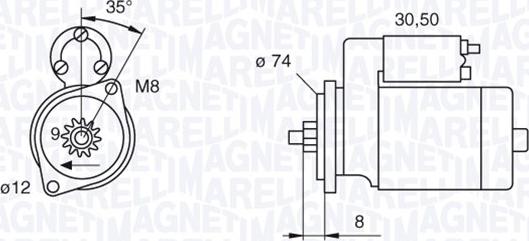 Magneti Marelli 063280058010 - Starteris adetalas.lv