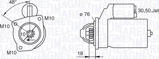 Magneti Marelli 063280008010 - Starteris adetalas.lv