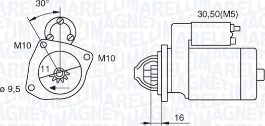 Magneti Marelli 063280029010 - Starteris adetalas.lv